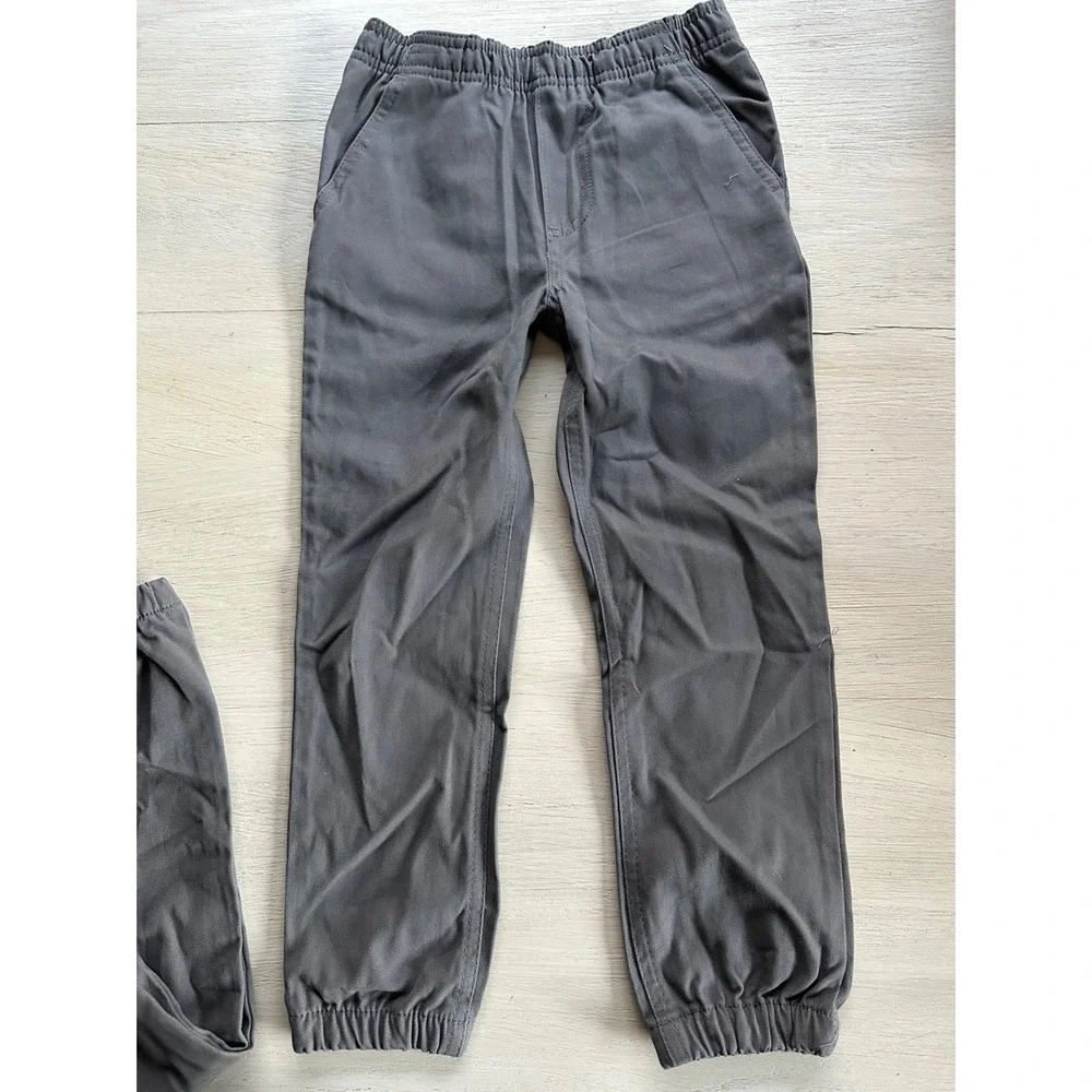 Calvin Klein Jeans Kids Jogger Pants Gray Cuffed Size 5 Lot‎ of 2! Twins Uniform